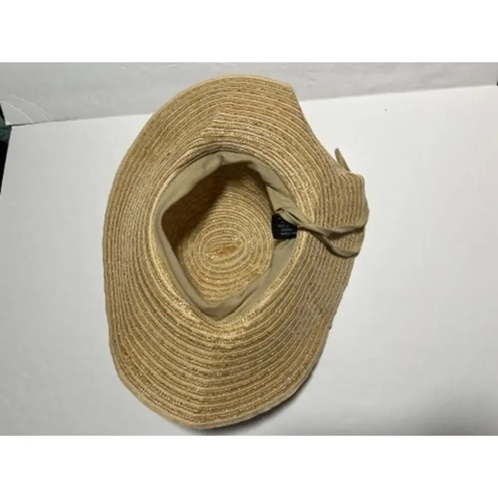 C.C Exclusives Women's Wide Brim Straw Sun Hat Beige Natural One Size Boho